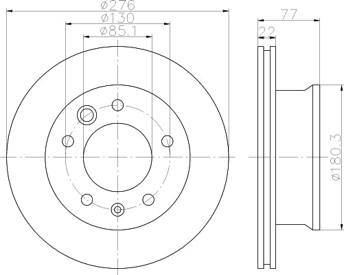 NF PARTS stabdžių diskas NF1699070